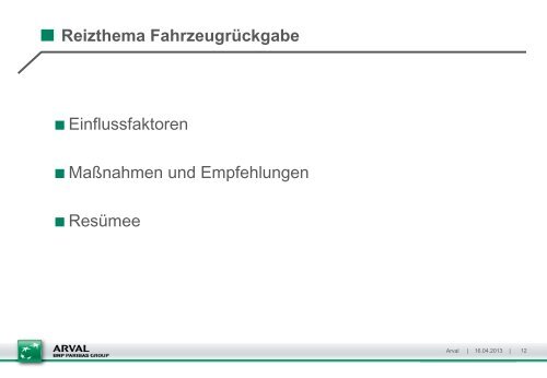 FahrzeugrÃ¼ckgabe â Wir haben nachgefragt - Arval