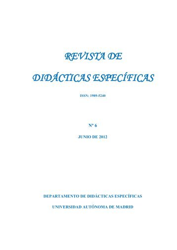 revista de didÃ¡cticas especÃ­ficas