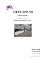 DE DONDERSTEENTJES - Welzijn Haagse Hout