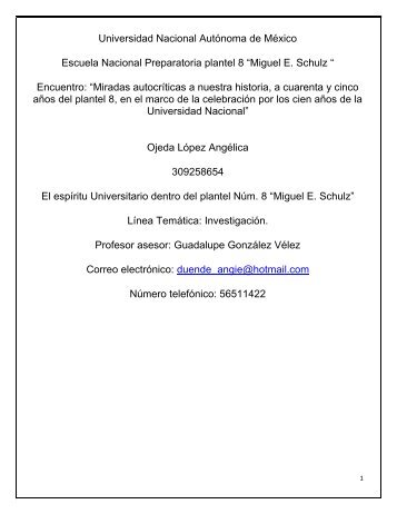 Documento - ENP Plantel 8 - UNAM