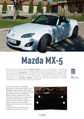 Mazda MX-5 - Revista Cesvimap