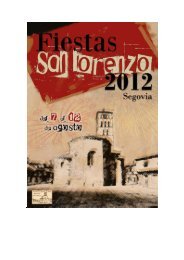 Programa de Fiestas San Lorenzo 2012 - Segovia Cultura Habitada