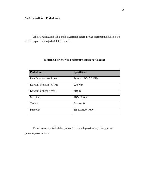 SISTEM INVENTORI E-PARTS - Universiti Teknologi Malaysia