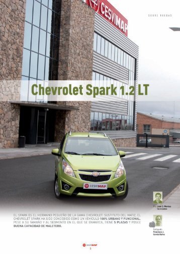 maqueta CHEVROLET SPARK rectificada ... - Revista Cesvimap