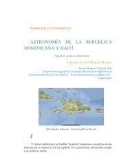 ASTRONOMÍA DE LA REPUBLICA DOMINICANA Y HAITÍ