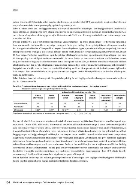 Medicinsk teknologivurdering af Det Interaktive Hospital (iHospital ...