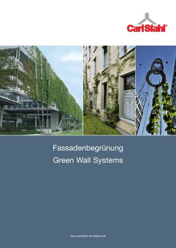 Fassadenbegrünung Green Wall Systems