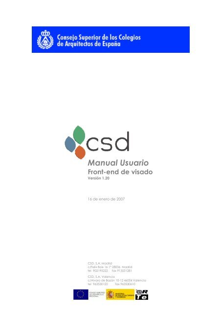 Manual de UsuarioARQ - COACV. Colegio Oficial de Arquitectos de ...