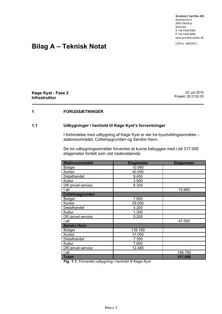 TEKNISKE BILAG - KÃ¸ge Kyst