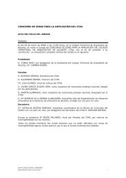 concurso de ideas para la ampliaciÃ³n del ctaa - COACV. Colegio ...