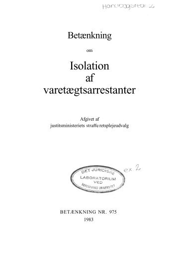 Isolation af varetægtsarrestanter - Krim
