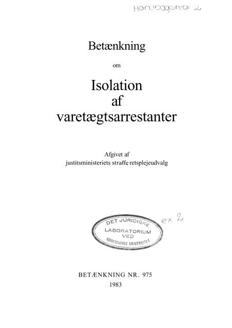 Isolation af varetægtsarrestanter - Krim