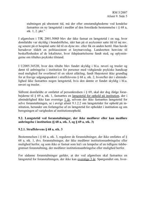 Rigsadvokatens meddelelse nr. 5 af 12. juli 2007 om ... - Krim