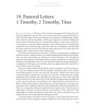 19. Pastoral Letters: 1 Timothy, 2 Timothy, Titus - Augsburg Fortress