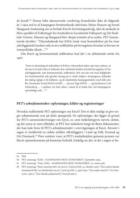 pet's overvågning af protestbevægelser 1945-1989 - Krim