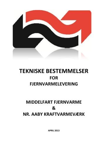 Tekniske bestemmelser for fjernvarmelevering - Middelfart Fjernvarme