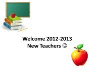2012-2013 New Teachers - Lake Havasu Unified School District