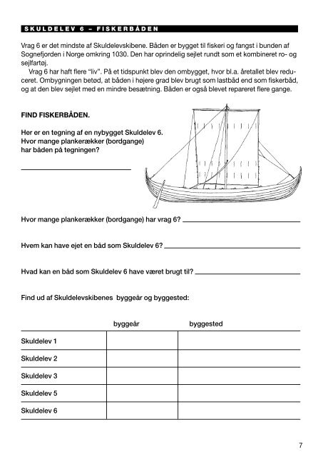 Kender du vikingeskibene? - Skoletjenesten