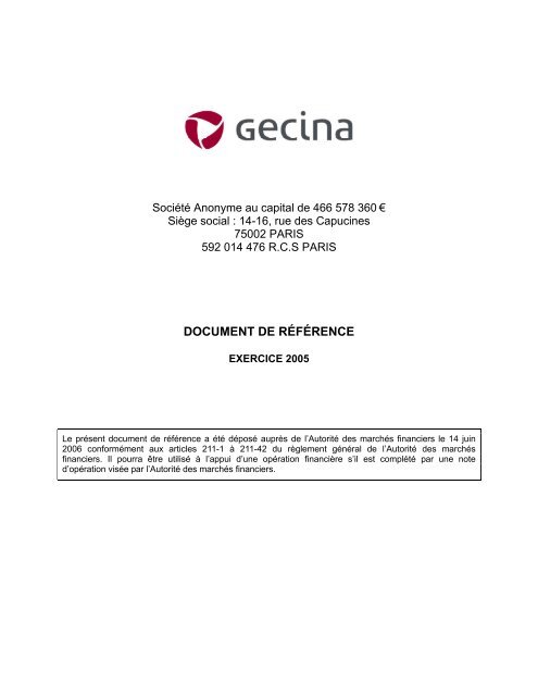 visualisez le document - Gecina