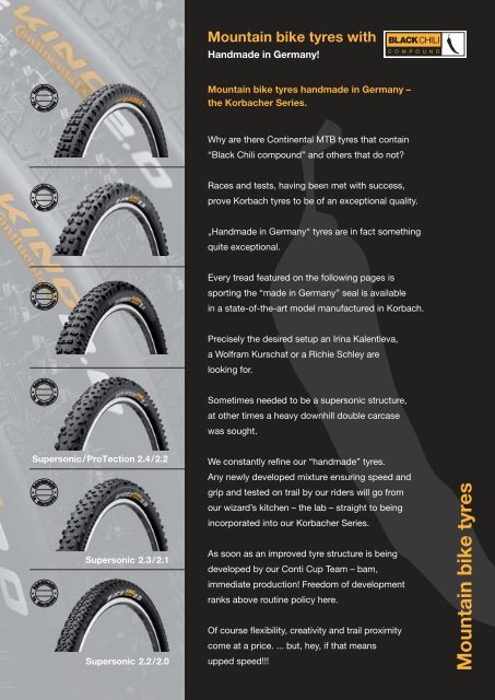 Bicycle Tyre Range | 2009 - Continental Tyre Group AG