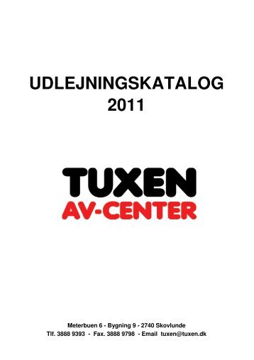 udlejningskatalog 2011 - tuxen av-center