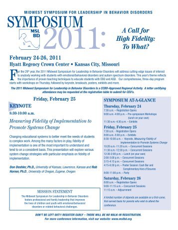 February 24-26, 2011 - Midwest Symposium for Leadership - MSLBD