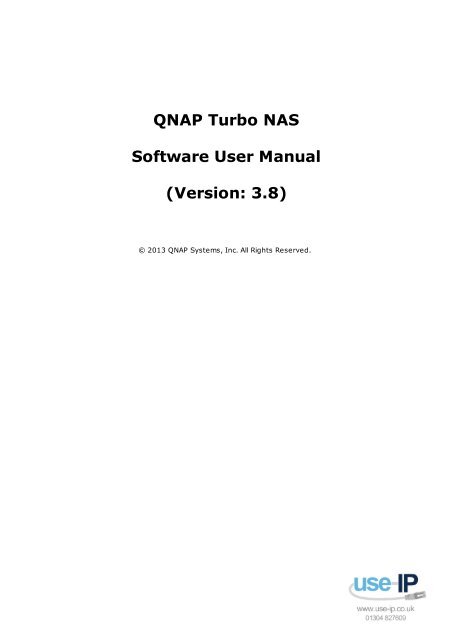 QNAP TS-1279U-RP 48TB User Manual - Use-IP