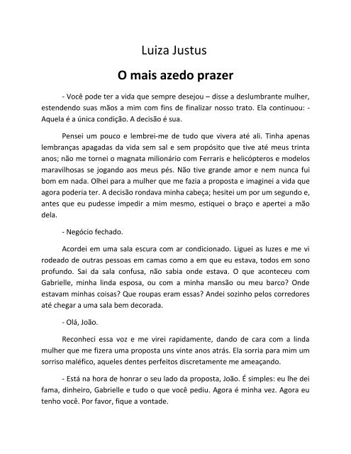 Luiza Justus O mais azedo prazer - Graded