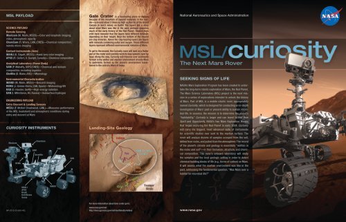 Curiosity's Brochure - Mars Exploration Program - NASA