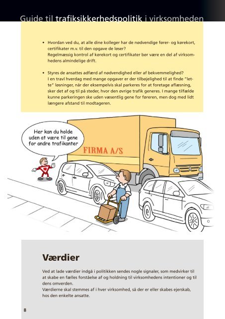 Guide til trafiksikkerhedspolitik i virksomheden - BAR transport og ...