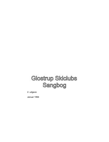 Glostrup Skiclubs Sangbog