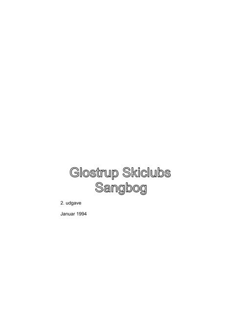 Glostrup Skiclubs Sangbog