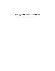 The Saga of Cormac the Skald - Icelandic Saga Database