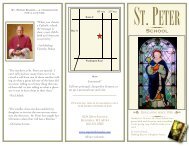 brochure (pdf) - St. Peter Parish