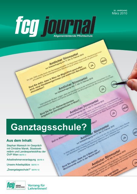 Ganztagsschule? - fcg - Fraktion Christlicher Gewerkschafter ...