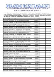 elenco dei farmaci sop/otc maggiormente venduti (ordinati per ...