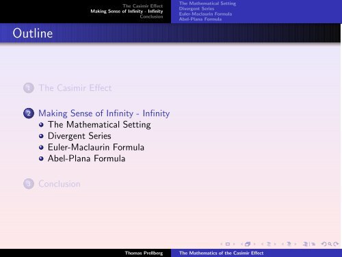 The Mathematics of the Casimir Effect - School of Mathematical ...