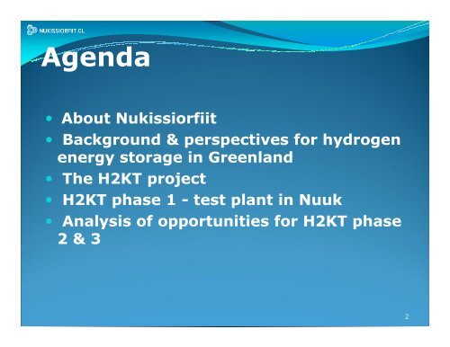 Hydrogen energy storage in Greenland