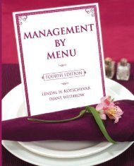 Management by Menu