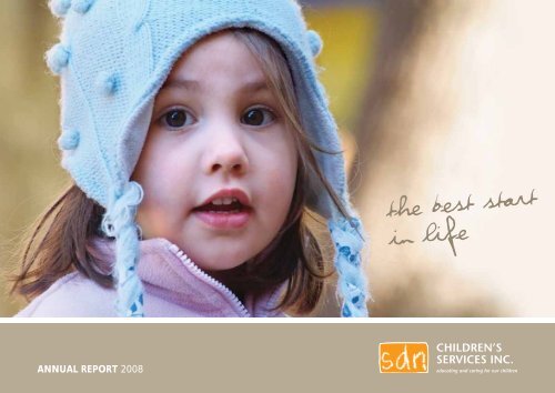 the best start in life - SDN Children's Services