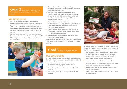 SDN Children's Services Inc. Annual Report 2010