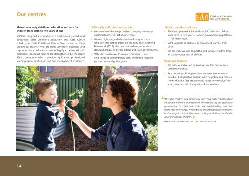 SDN Children's Services Inc. Annual Report 2010