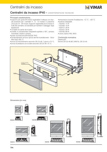 PT - Pagina tecnica (pdf) - Vimar