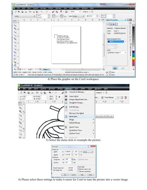 Using Corel to Convert a RASTER image file to ... - Rabbit Laser USA