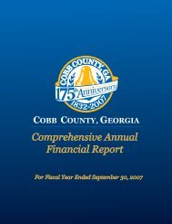 Comprehensive Annual Financial Report - Cobb County