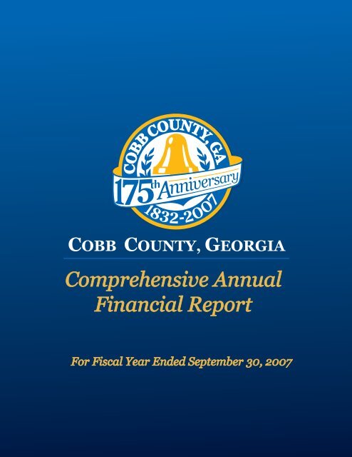 Comprehensive Annual Financial Report - Cobb County