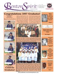 Congratulations 2007 Graduates! - Benton Spirit Community ...