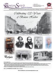 Celebrating 120 Years - Benton Spirit Community Newspaper