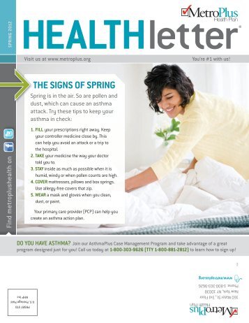 THE SIGNS OF SPRING - MetroPlus Health Plan