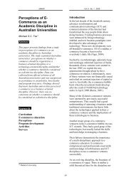 Perceptions of E-Commerce as an Academic Discipline in Australian ...